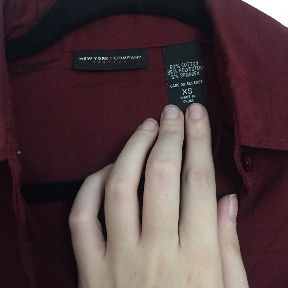 Nwot Structured Button Down - image 2